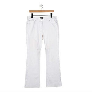 GIORGIO ARMANI PURE WHITE FLAIR JEANS LARGE